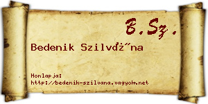 Bedenik Szilvána névjegykártya